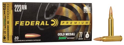 Federal Premium Gold Medal .223 Rem 77gr