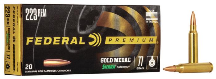 Federal Premium Gold Medal .223 Rem 77gr
