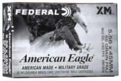 Federal AE XM193 5.56mm 55gr FMJ BT 20rd Box