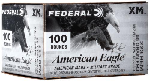 Federal American Eagle 223 Rem 55gr FMJ
