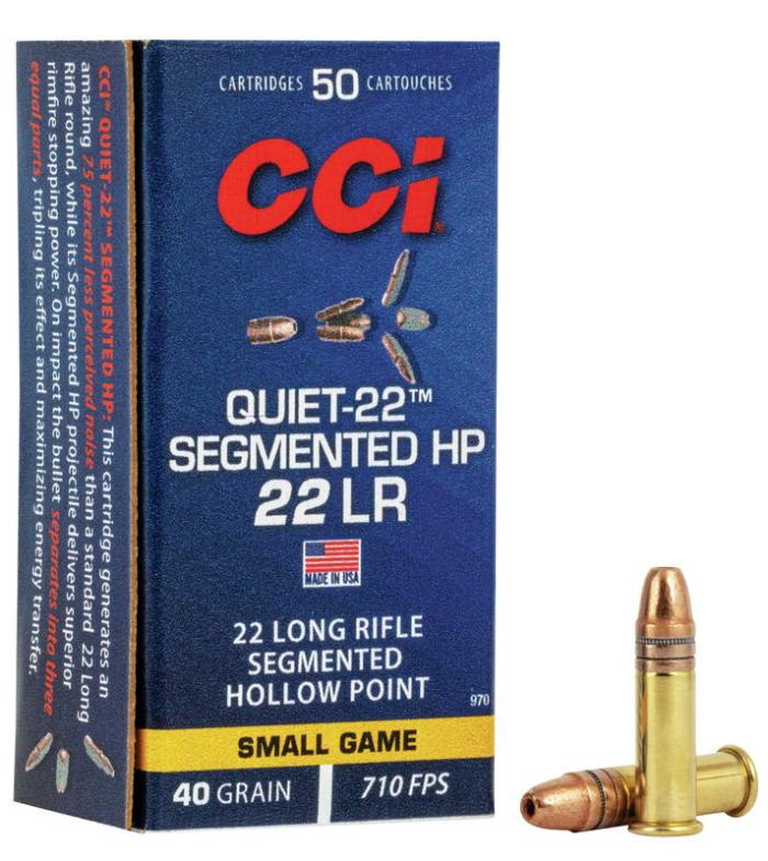 CCI Quiet-22 Segmented HP 22lr 40gr 50rd