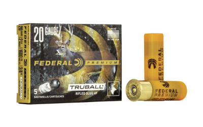 Federal TruBall Rifled Slug 20ga 2 3-4in 3-4oz