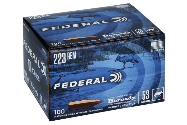 Federal Hornady V-Max 223 Rem 53gr (100rds)