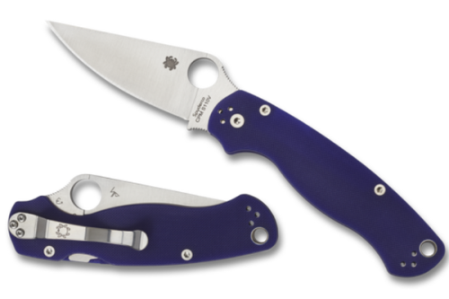 Spyderco ParaMilitary 2 Folding Knife - Blue/Purple
